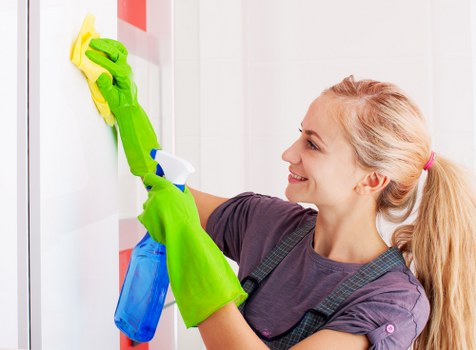 Cleaner in Kingston upon Thames beginning a professional home cleaning service